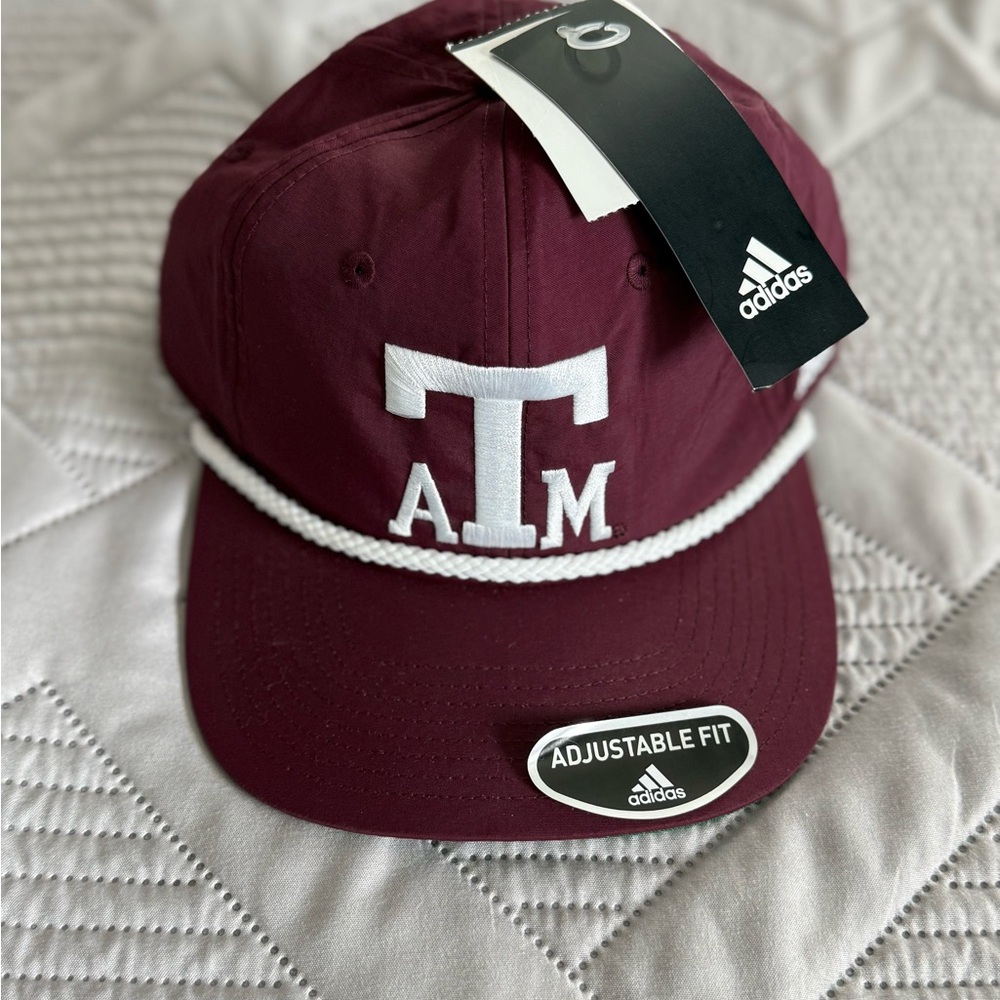 Adidas Texas A&M Cap with White Logo
